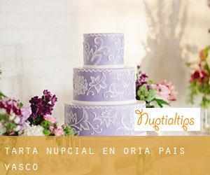 Tarta nupcial en Oria (País Vasco)